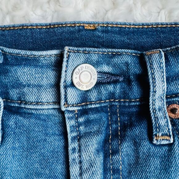 GAP High Rise Vintage Slim Medium Indigo Cotton Womens Denim Blue Jeans Sz 6 - Picture 8 of 16